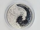 2017 Fiji Silver  1 Dollar Coin - 1 Ounce  999 Silver - Great Wave - In Airtight
