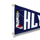 Vintage Harbor Light Yacht Club Burgee Pennsylvania Nautical Flag 1970s-80s