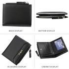 Mens Rfid Blocking Leather Wallet Credit Card Id Holder Zipper Purse Waterproof