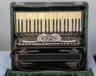 Nicolo Salanti Vintage Accordion W  Rhinestones  41 Key  120 Bass  Made In Italy