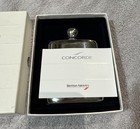 Exceptional British Airways Concorde Pewter Flask W original Box Rare  