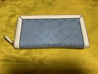 Brand New And Unused        coach Denim Long Wallet With A Defect