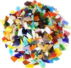 3 Lb Mosaic Glass  Irregular Mosaic Tiles For Crafts Bulk     Valued Pack With Lar