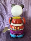 Vintage Panda Drummer Wind Up Mechanical Tin Litho Toy
