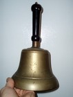 Museum Quality Very Early Large Heavy 5 Lb Primitive Antique Brass Calling Bell