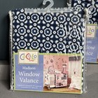 Set 2 Cocalo Baby Madison Nursery Valance Window Curtain Pink Blue White