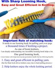 4 Pieces Colorful Knitting Loom Hook Tool Knit Set Looming Crochet Hooks Sewing