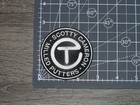 Pro Golf Black white Embroidered Iron On Patch 2 75  X 2 75 