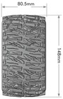 4 Louise Rc Mt-mallet Speed 1 8 Belted Tires On 17mm Hex  5 8  Tall  3355sb