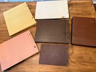 Lot 6 Vintage 1940 s Photo Albums scrapbooks  Various Sizes  No Photos