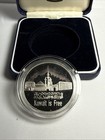 1992 First Anniversary Liberation Of Kuwait Is Free  925 Silver Coin Box