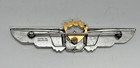 Vintage United Airlines Pilot Wings Pin Leavens Silver 1 Diamond