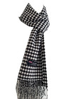 New Winter Womens Mens 100  Cashmere Wool Wrap Scarf Plaid Scarves Black w   20 