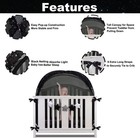 Crib Tent Baby Mosquito Net - Fall Protection  See-through Mesh  Easy Setup