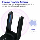 1200mbps Long Range Ac1200 Dual Band 5ghz Wireless Usb 3 0 Wifi Adapter Antennas