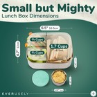 Stainless Steel Bento  27oz Lunch Box  Dishwasher Safe  Meal Prep  Green