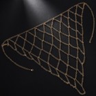Women Headdress Squares Tassels Metal Hair Net Chain Jewelry Headwear
