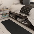 Black Modern Hall Runner Rug Long Rugs Hallway Area Carpet Non Slip 20 x59 