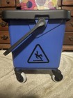 Rubbermaid Commercial Mop Bucket With Press Wringer 26    Blue