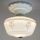 Antique  Vtg Early 1900   s-20   s Victorian Art Deco Nouveau Ceiling Light Fixture
