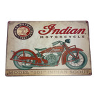 Indian Motorcycles Sign Model 101 Indian Scout Sign Metal Vintage Looking