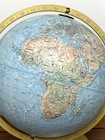 Vintage Replogle Land   Sea Rotating Globe 12 In Textured Raised Relief Sundial