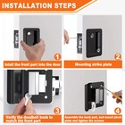 New Black Rv Paddle Entry Door Lock Latch Handle Knob Deadbolt Camper Trailer