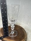 Rogaska Gallia  Gray   Polished Cut Floral Design  Iced Tea  s   9 5 8  Vintage
