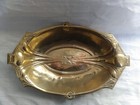 Antique Art Nouveau Wmf Brass Big Centerpiece Tray Signed