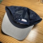 Valvoline Mesh Snap Back Hat Cap Gray Blue Trucker Men   s New Vintage