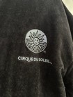 Cirque Du Soleil  Black Terry Robe Embroidered Logo Belted Pockets