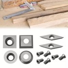 Au-carbide Cutters Inserts Set Wood Lathe Turning Tools For Woodworking Kits New