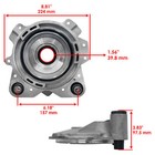 Caltric Front Differential Output Cover For Polaris Rzr Xp 4 Turbo S 2019-2020