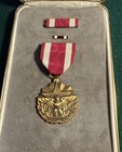 Us Military Meritorious Service Award Medal Set With Ribbon   Lapel Pin