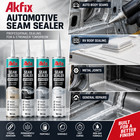 Akfix Automotive Seam Sealer Urethane Auto Body Paintable Beige 10 1 Oz 2 Pack