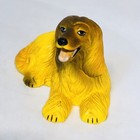 Vintage New-ray Soft Rubber Afghan Hound Dog Toy Figure 2  Tall