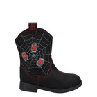 Spider-man Toddler Boys Black Pull-on On off Light-up Cowboy Boots Shoes  8-11