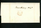 Us Postal History Stampless Folded Letter 1849 5 Cent Boston Ma To Kingston Ma
