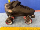 Riedell R3 Cayman Derby Roller Skates Black Size 8