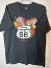 Vintage 1992 Route 66 Black T Shirt 66th Anniversary Signed Singl Stitch Size Xl