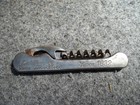 Old Corkscrew Bottle Opener Gooderham   Worts Fine Whiskies Since 1832 France