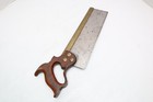 Vintage H Disston   Sons Brass Back Tenon Saw 16 75  Read