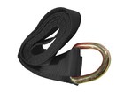 2  X 8 Ft Black Tie Down Lasso Tire Wheel Strap With D Ring Tow  8 Pack 