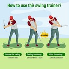 Retractable Golf Swing Trainer With Click Feedback   Improves Tempo  Chipping   