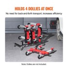 Uimoso Car Dolly Rack With Hydraulic Trolley Jack And Stand For 4 Dollies