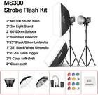 2pcs Godox Ms300 600w Studio Strobe Flash Kit Bowens Mount Lighting