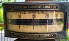1909 - Ge General Electric 300 Amp Ammeter Usa Steampunk Meter Antique Horror