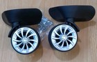 2pcs Suitcase Luggage Universal 360 Degree Swivel Wheels Replacement   Hardware