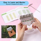 Kalimba 17 Keys Thumb Piano Transparent Acrylic Tuning Hammer Musical Instrument