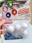 Thl Crafts Mini Jewels Makes 4 Vintage Sequin Bead Christmas Ornament Kit Nos